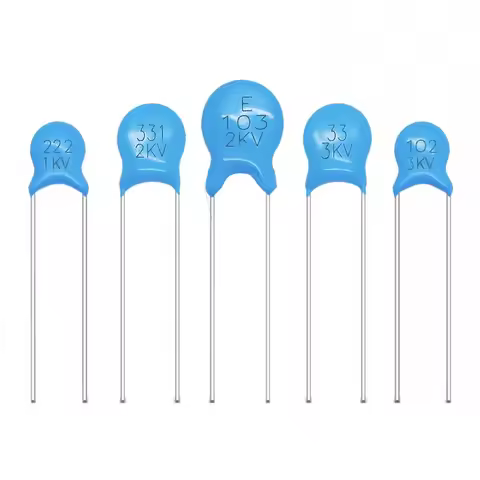 100PCS 1KV 2KV 3KV High Voltage Ceramic Capacitor 5P 30PF 47PF 56PF 100PF 220PF 1NF 2.2NF 3.3NF 4.7N