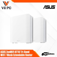 ASUS ZenWiFi BT10 Tri-Band WiFi 7 Mesh, 18 Gbps, 6000 sq.ft (1PACK OR 2PACKS), Dual 10G Ports - 3 Ye