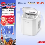 Simplus Ice Maker | 12kg Homemade Ice Cubes | 24h Reservation | Auto Self-Cleaning Function ZBJH001