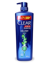 Dầu gội Clear Men Sạch gàu Bạc hà chai 900g