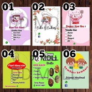 Sticker lebel stiker label jualan produk olshop merk sendiri nama custom kemasan makanan minuman bot