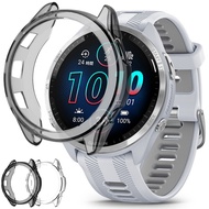 2PACK Miimall Compatible for Garmin Forerunner 965/Forerunner 265/Forerunner 265S Case, Scratch-Resi