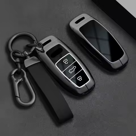 For Audi Q8 RSQ8 A6 C8 S6 RS6 A7 S7 RS7 A3 8Y A8 D5 4N RS E-tron GT Q4 Q7 4M Alloy Car Key Case Cove