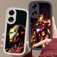 J-51 Iron Man Cover Soft Case For OPPO A60 A58 A79 A38 A18 A78 A17 A17K 5G