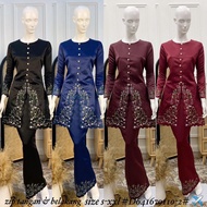 Kurung satin sulam adriana