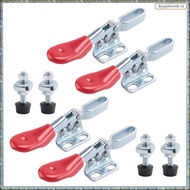 4Pcs Quick Release Toggle Clamp GH-201 Antislip Horizontal 59Lbs Holding Capacity for Machine Operat