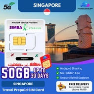 【新加坡 Singapore Travel SIM Card】【30GB SIMBA Starhub】【✅Hotspot】Singapore SIM Card for Travel SIM Card 