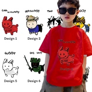 Baju-COOL KIDUBBY Dopamine Tee | Flat Art Style Red Kids T-Shirt  c00lkidd, Shedletsky Blame John, G
