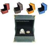 Jumbo size 6.5x9.5x5.5cm agate and gemstone ring jewelry box for engagement gifts