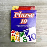 WINNO TOYSLAND Phase 10 - Uno Flip Phase 10 Card Black Dragonbiru Fun Flip Card Game for Children, T