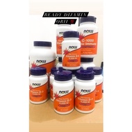 Now Foods Food Vitamin D-3 D3/1000 5000 IU/240 360 Bone Vitamin Softgels/C-1000 Antioxidant/