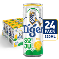Tiger Soju Infused Lager Mighty Mango Beer Can, 24 x 320ml