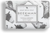 Beekman 1802 - Bar Soap - Vanilla Absolute - Moisturizing Goat Milk Cleansing Bar for Hands &amp; Body - Naturally Rich in Exfoliating Lactic Acid, Great for All Skin Types - Goat Milk Bodycare - 9 oz