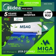 [MIGA] MIDEA 1HP Xtreme Cool R32 NON INVERTER AIR COND ***Ionizer ***MSAG10