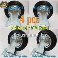 5 inch trolley wheels 5 inch 4pcs 5 inch cart wheels display case wheels