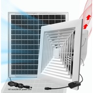 20w Solar Panel-PVC Ceiling Pipe Exhaust Exhaust Exhaust Fan 8/10/12/14 Inch Ventilation Fan Kitchen Fan Bathroom Fan, Pipe Exhaust, Suitable for Sun Room, Glass Room, Greenhouse, Underground Garage Ceiling Pipe Exhaust