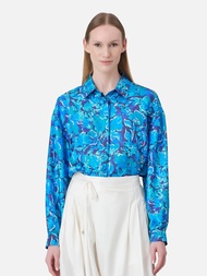 Mali Back Darts Silk Shirt