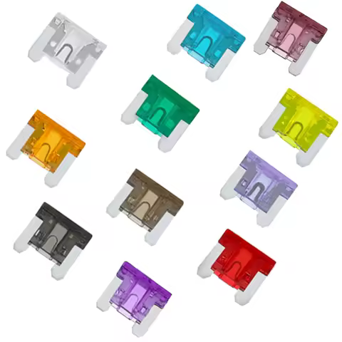 100Pcs Micro Blade Fuse 2A-35A AMP 32V Low Profile Mini Car Auto Fuses for Truck RV Campervan SUV Mo