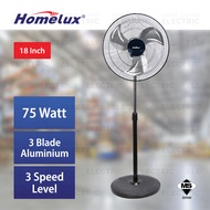 Homelux / Meck 18 Inch Industrial Stand Fan with Aluminium Fan Blades FAS-18 / MISF-18HW Kipas Berdi