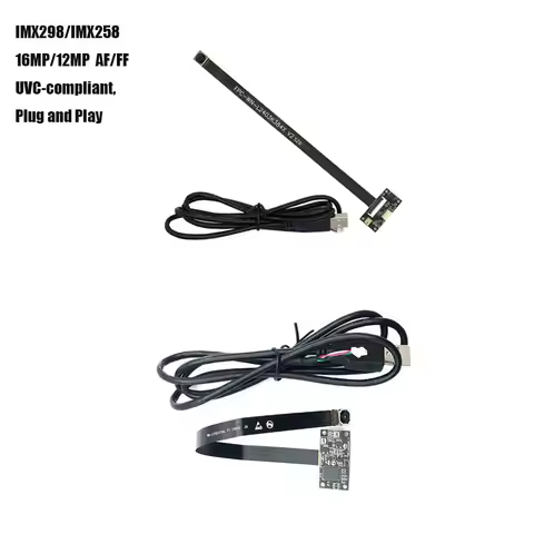 IMX298/IMX258 16MP/12MP HD USB Camera Module AF/FF 30FPS 78.4°/75° MJPEG YUY2 UVC-compliant, Plug an