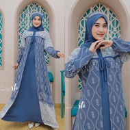 Kania Gamis Ceruty Premium mix Cinkle Import Best Seller Dress Rompi