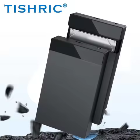 TISRHIC 3.5" External Hard Drive Enclosure HDD Case SATA to USB3.0 Type-C Hard Disk External Case fo