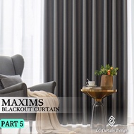 5 [ LC Curtain Design ] (Plain Classic) Mâxims Semi-Opaque Curtain / Plain Semi-Blackout Curtain (Up