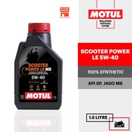 MOTUL Scooter Power LE 4T 5W40 1.5L Minyak Enjin Sintetik