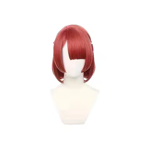 Anime Blue Lock Teieri Anri Synthetic Hair Cosplay Wig Red Short Role Play Props
