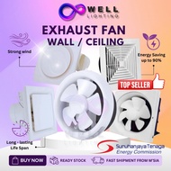 【SIRIM APPROVED】Wall / Ceiling Exhaust Fan Kitchen 6" 8" 10" 12" Kipas Ekzos Ventilation Fan Exzos F