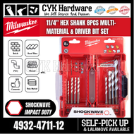 MILWAUKEE MULTI-MATERIAL DRILL BIT SET 8PC 4932-4711-12 MATA DRILL MULTI PURPOSE