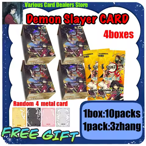 Demon Slayer DS-04 DS-06 Anime Cards Premium Gift Box Goddess Story Trading Cards Rare Holographic C