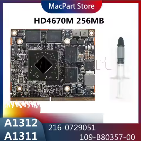 For iMac 21.5" A1311 A1312 2009 2010 Year ATI Radeon HD4670M 256MB Graphic Video Card 109-B80357-00 