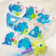 Monsters Inc. Mike & Sulley Waterproof Vinyl Stickers for Laptop, Phone, Journal & Luggage