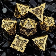 金属跑团骰子COC克苏鲁DND龙与地下城多面RPG色子d20桌游数字游戏Metal running dice COC Cthulhu DND3e5x9st7j2my20250808