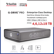 SanDisk Professional G-DRIVE PRO 4TB ,6TB, 12TB ,18TB ( SDPH51J ) Enterprise-Class Desktop Drive, Thunderbolt 3 (20Gbps), USB-C (5Gbps), 7200RPM Ultrastar Drive Inside  HDD ฮาร์ตดิสก์ ประกัน Synnex 5 ปี