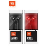 [READY STOCK]JBL C100SI 3.5mm Wired Bass Stereo Earphones With Mic For Universal Mobile Phone Non su