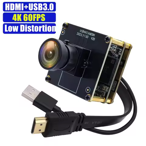 ELP 4K 60FPS HDMI USB 3.0 Camera H.264 Live Streaming Mini Webcam with Low Distortion Lens For Sport