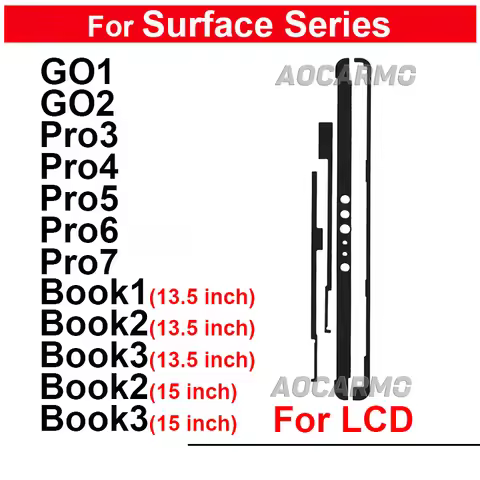 For Surface Pro 3 4 5 6 7 GO1 GO2 Book 1 3 Book2 Book3 13.5 15 Inch Front Adhesive Glue LCD Display