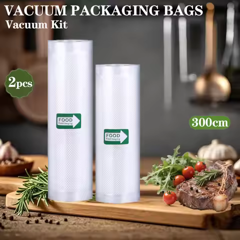 2 Rolls Of 3M Vacuum Seal Bags,Keeps Food Fresh Longer, Ideal For Food Storage & Meal Prep,For Meat,