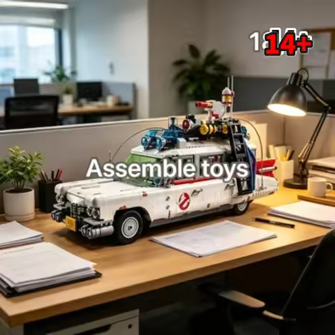 Bandai Launch Official Style 10274 ECTO-1 Collectible Building Kit Detailed Replica Gift compatible 