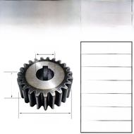 Trục Bánh Răng Tròn Thép Carbon 45# Bánh Răng Thẳng Bánh Răng Hoàn Thiện Lỗ Bánh Răng Hình Trụ 12 Ră
