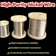 4N High Purity Nickel Wire (Ni≥99.99%) - Soft Annealed Pure Ni Electrode Wire, 0.03-4mm Dia for Semi