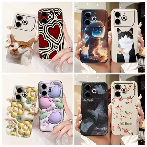For Tecno Pova 6 Neo 4G Case New Fashion Candy Painted Cover Soft Silicone Phone Cases For Tecno Pov