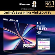 Hisense E8Q 65 inch ULED 4K Mini-LED Smart TV | Full Array Local Dimming | Dynamic Tone Mapping