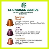 ☜ ◱ ⊙ [Nespresso] 5PCS Starbuck and Dunkin coffee capsule compatible