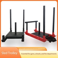 fitnessLeo Prowler Sled with Harness Straps Push Exercise Crossfit Training Weight Plate Storage Car