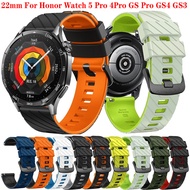 22mm Silicone Band For Honor Watch 5 Pro 4Pro GS Pro GS4 GS3 Sport Watchband Accessories Strap Brace