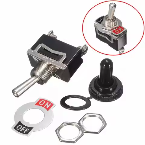 1PCS DIY Toggle Switch ON-OFF 2Pin 2 Position Latching KN3C-101 6A/250VAC 10A/125VAC Power Button Sw