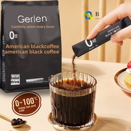 【Coffee 】 Zero Sugar Instant Black Coffee - 50 Stick Pack, Strong & Rich Americano for Meal Replacem